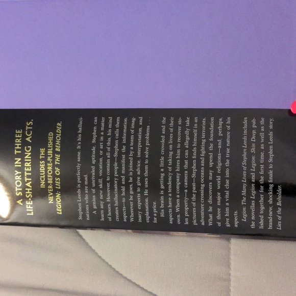 Legion by Brandon Sanderson in Hardcover - Picture 3 of 3